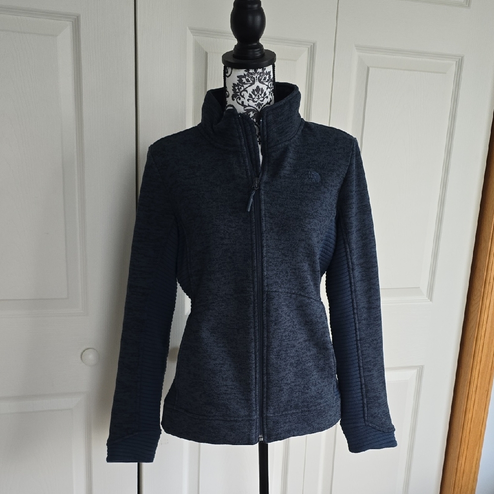 The North Face Blue Marled Fleece Jacket
